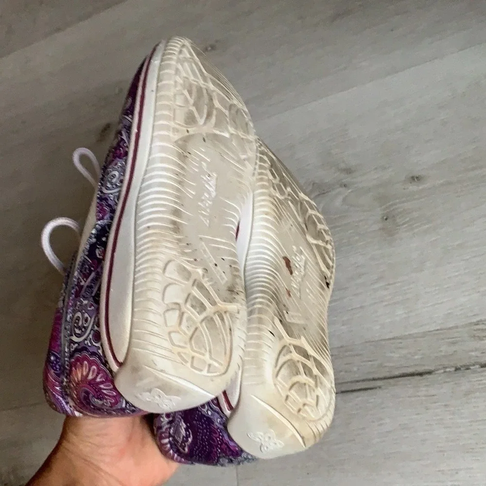 Alegria Cindi Purple Swirl Sneakers Floral 39  lace up comfort casual‎ - Picture 11 of 11